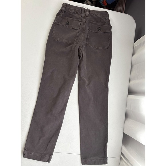 Madewell Utility Fatigue Pants Straight Leg Ankle Casual Gray Size 24 - Picture 4 of 5